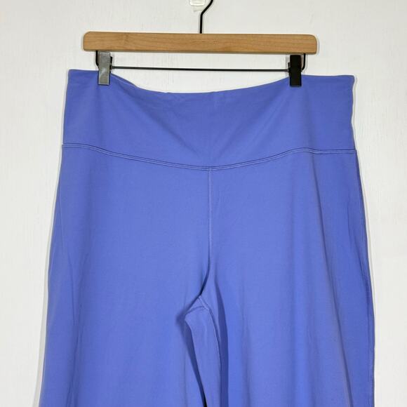 Athleta Elation Wide Leg Cropped Pants Plus Size 2X Blue 3/4 High Rise Workout - Picture 5 of 11